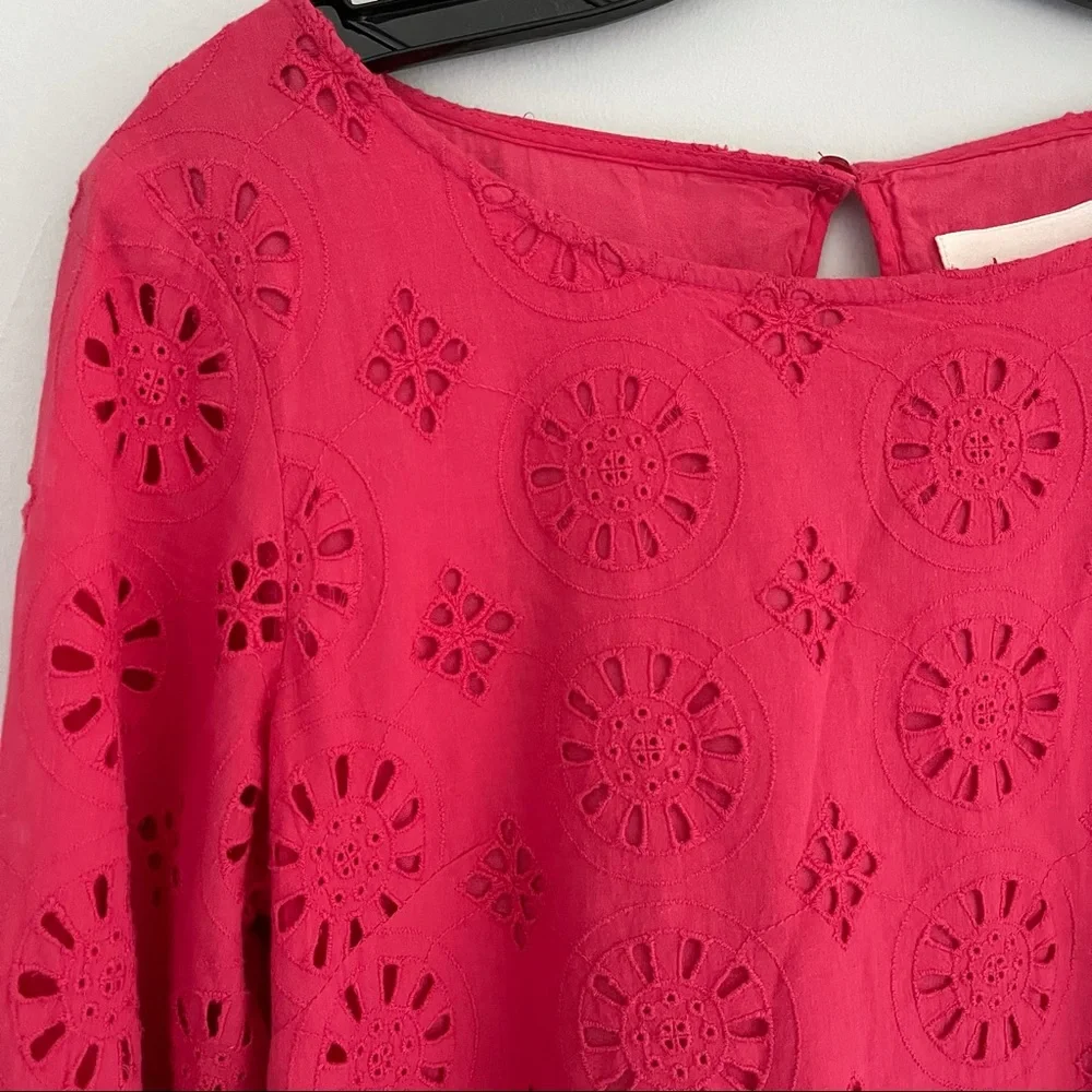 Anthropologie Eyelet Lace Tunic Dress
